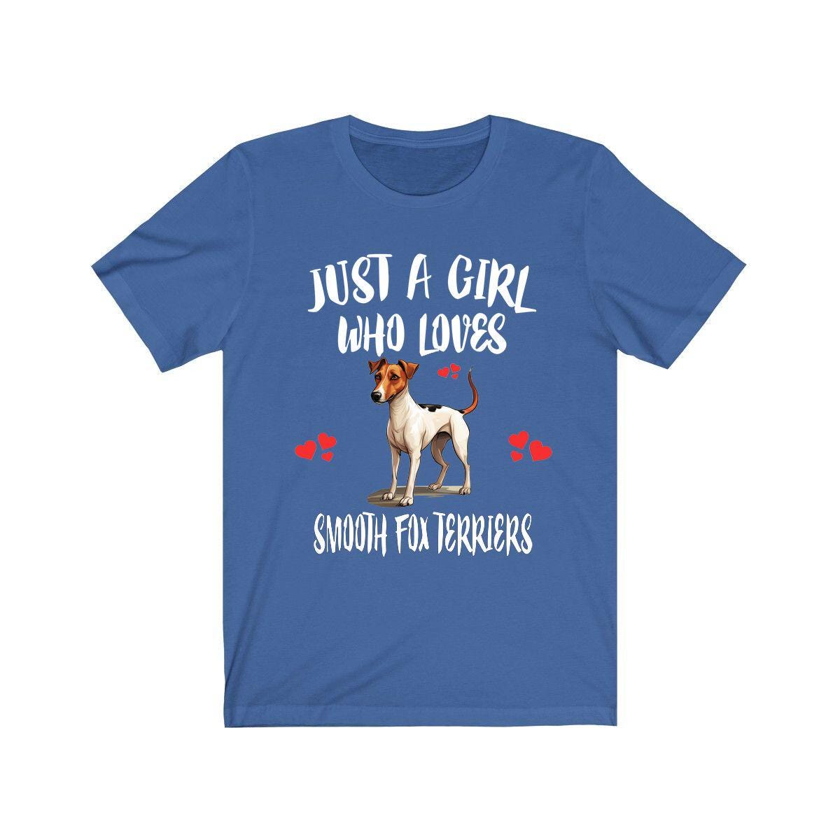 Just A Girl Who Loves Smooth Fox Terriers Dogs Shirt, Dog Lover Shirt, Smooth Fox Terrier Dog, Animal Toddler Infant Kids Gift T-Shirt Image 2
