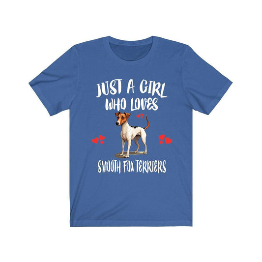 Just A Girl Who Loves Smooth Fox Terriers Shirt - smooth fox terrier print design