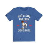 Just A Girl Who Loves Smooth Fox Terriers Dogs Shirt, Dog Lover Shirt, Smooth Fox Terrier Dog, Animal Toddler Infant Kids Gift T-Shirt Image 2