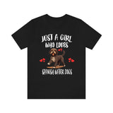 Just A Girl Who Loves Spanish Water Dogs Shirt, Dog Lover Shirt, Spanish Water Dog, Animal Toddler Infant Kids Gift T-Shirt Image 2