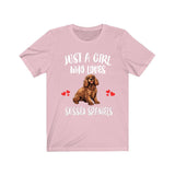 Just A Girl Who Loves Sussex Spaniel Dogs Shirt, Dog Lover Shirt, Sussex Spaniel Dog, Animal Toddler Infant Kids Gift T-Shirt Image 4