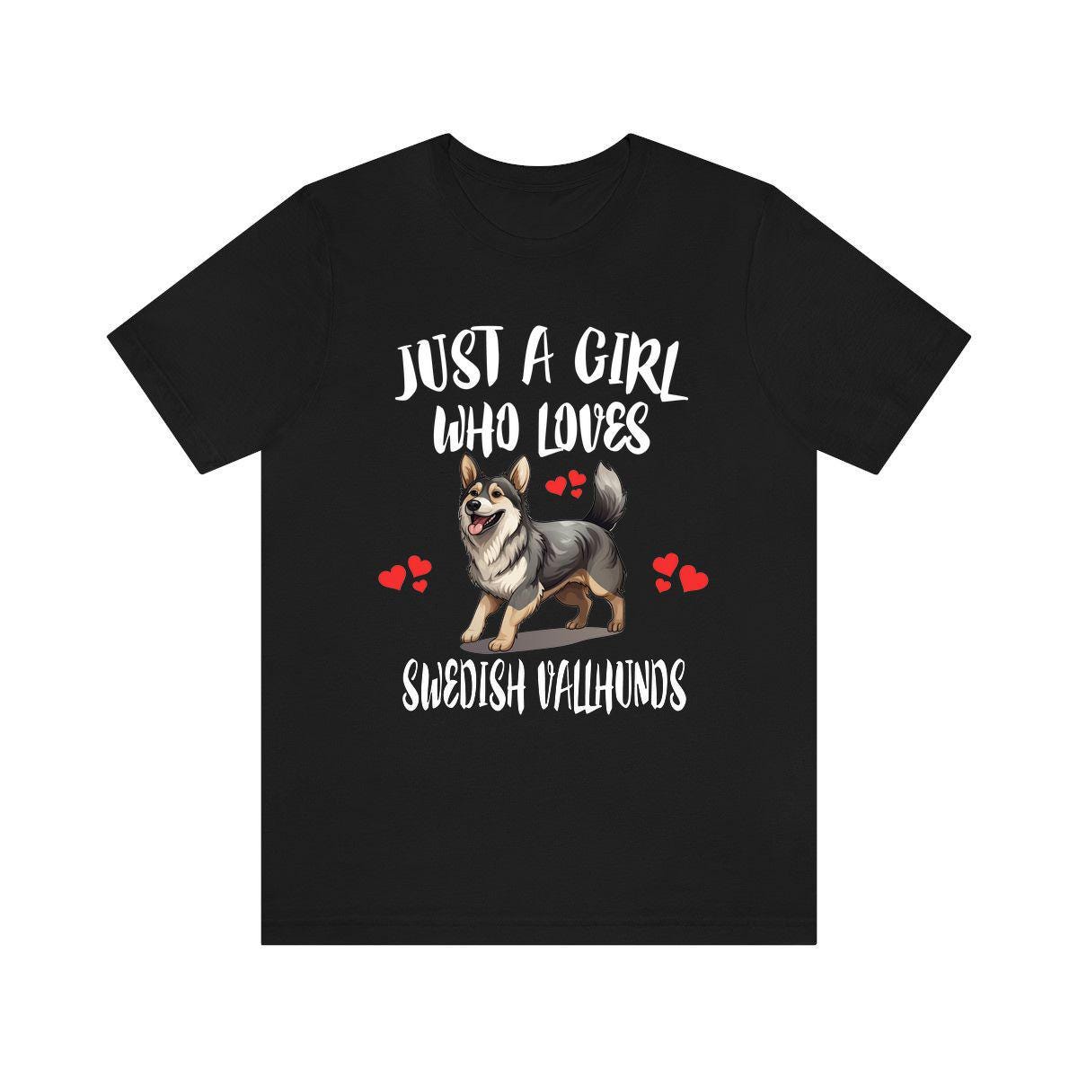 Just A Girl Who Loves Swedish Vallhunds Dogs Shirt, Dog Lover Shirt, Swedish Vallhund Dog, Animal Toddler Infant Kids Gift T-Shirt Image 2