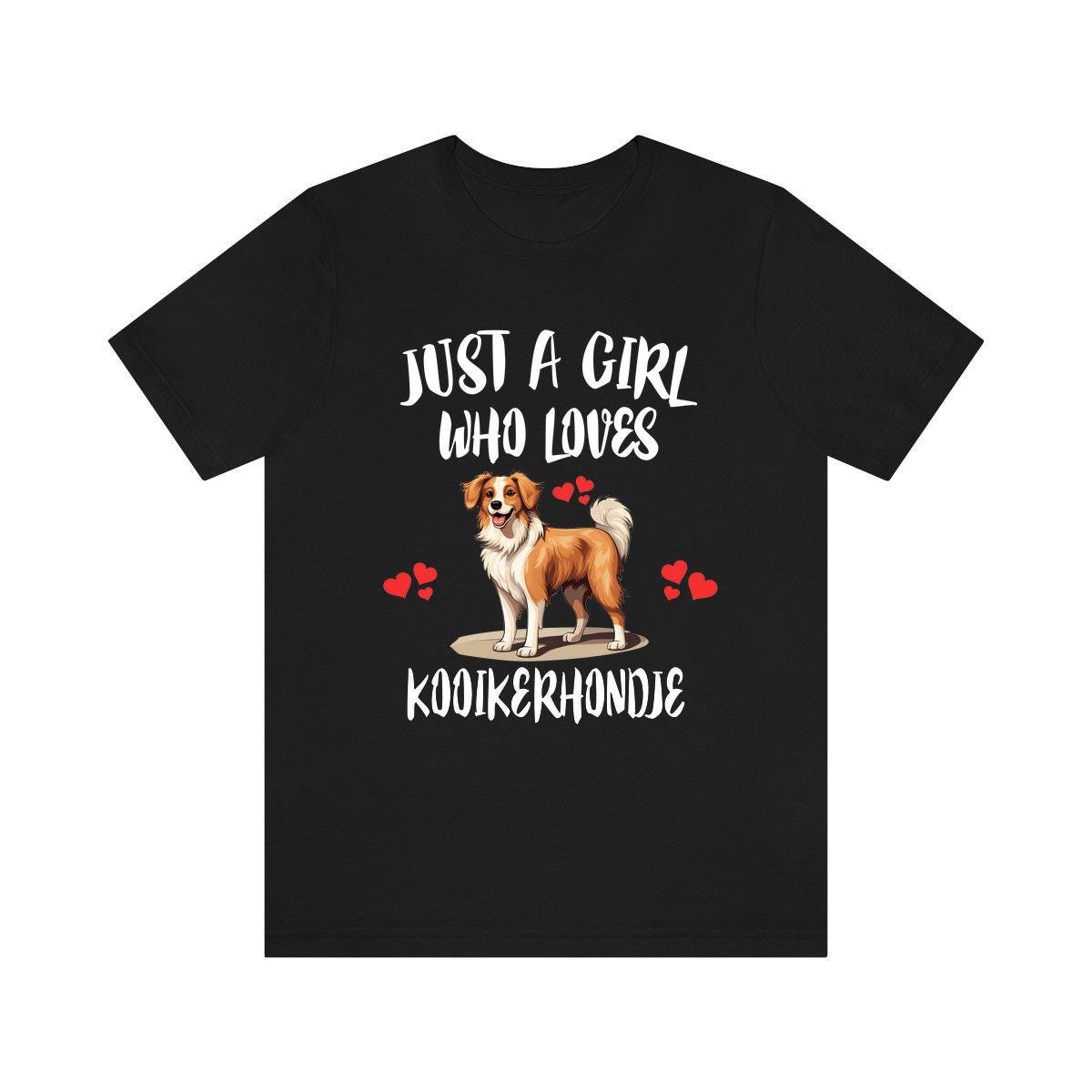 Just A Girl Who Loves Kooikerhondje Dogs Shirt, Dog Lover Shirt, Kooikerhondje Dog, Animal Toddler Infant Kids Gift T-Shirt Image 1