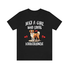 Just A Girl Who Loves Kooikerhondje Shirt - kooikerhondje print design
