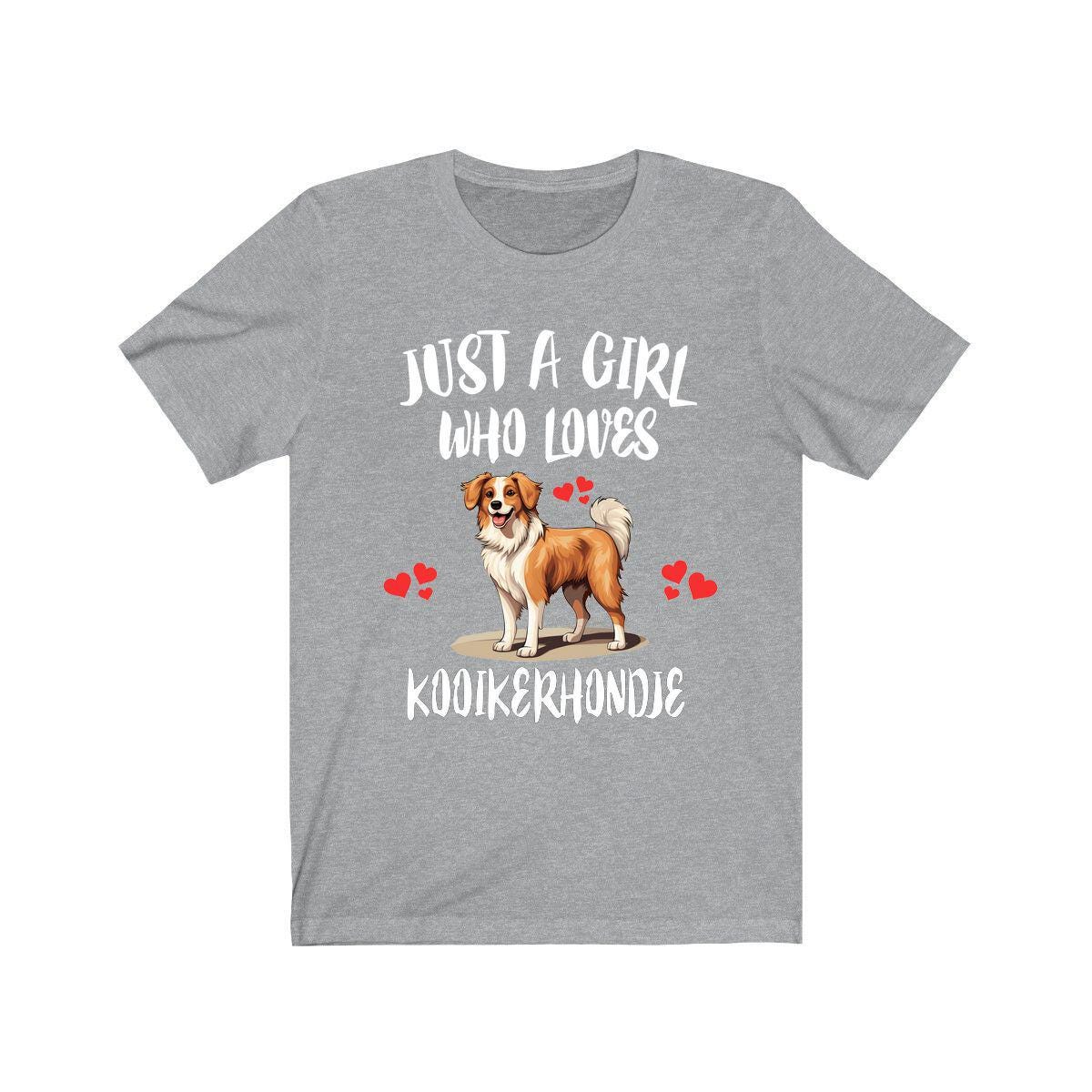 Just A Girl Who Loves Kooikerhondje Dogs Shirt, Dog Lover Shirt, Kooikerhondje Dog, Animal Toddler Infant Kids Gift T-Shirt Image 3