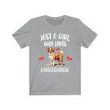Just A Girl Who Loves Kooikerhondje Dogs Shirt, Dog Lover Shirt, Kooikerhondje Dog, Animal Toddler Infant Kids Gift T-Shirt Image 3