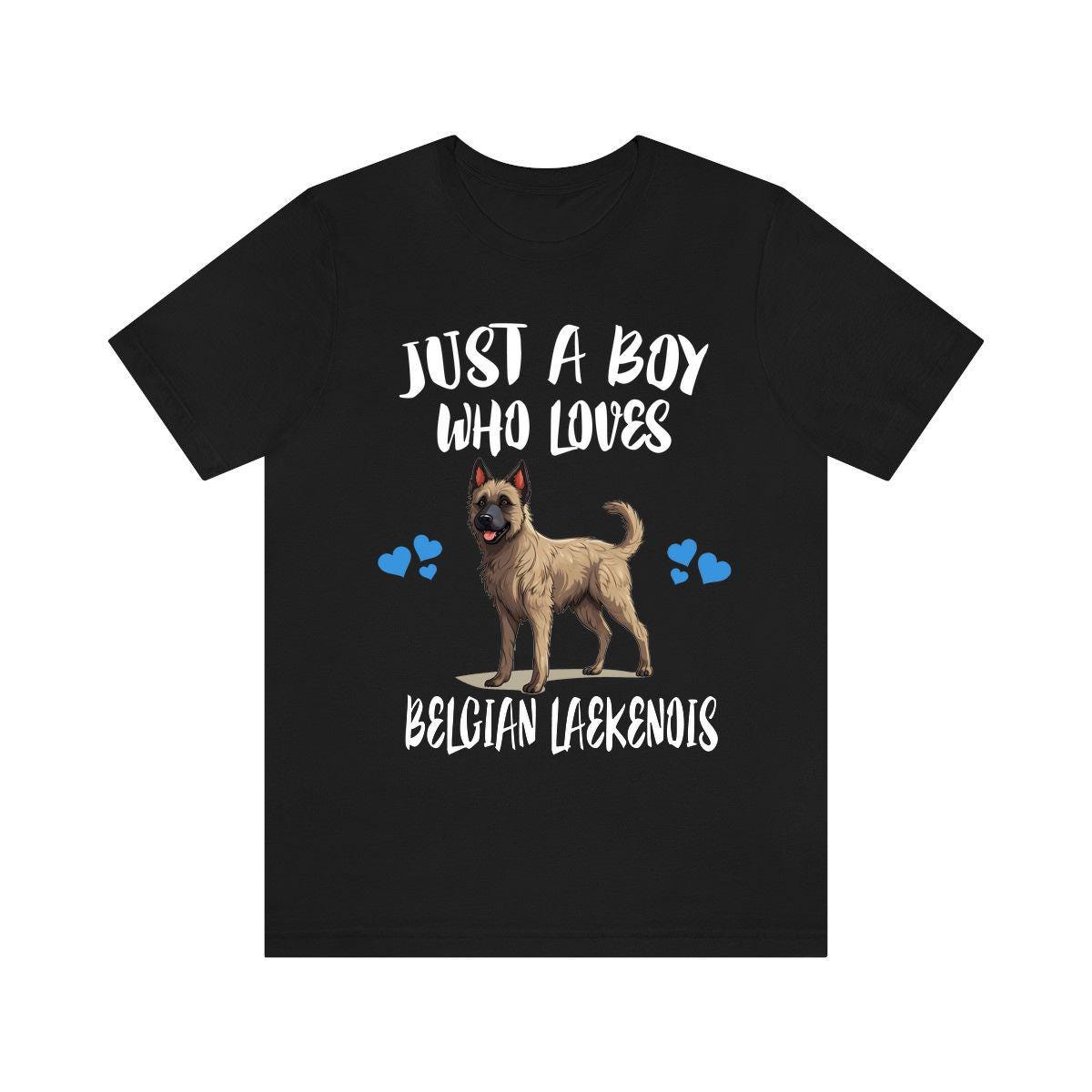 Just A Boy Who Loves Belgian Laekenois Shirt, Dog Lover Shirt, Belgian Laekenois Dog, Animal Toddler Infant Kids Gift T-Shirt Image 2