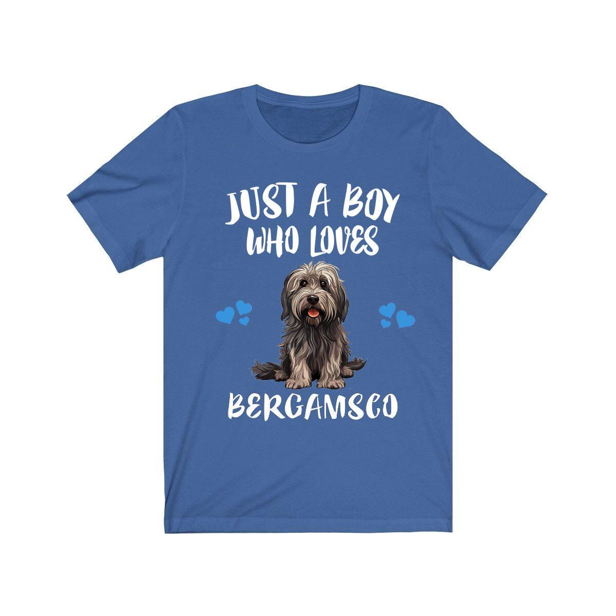 Just A Boy Who Loves Bergamasco Shirt, Dog Lover Shirt, Bergamasco Dog, Animal Toddler Infant Kids Gift T-Shirt Image 3