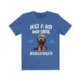 Just A Boy Who Loves Bergamasco Shirt, Dog Lover Shirt, Bergamasco Dog, Animal Toddler Infant Kids Gift T-Shirt Image 3