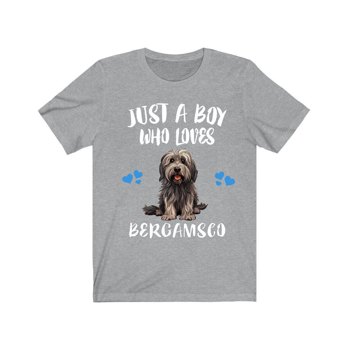 Just A Boy Who Loves Bergamasco Shirt, Dog Lover Shirt, Bergamasco Dog, Animal Toddler Infant Kids Gift T-Shirt Image 1