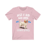 Just A Boy Who Loves Clumber Spaniels Shirt, Dog Lover Shirt, Clumber Spaniel Dog, Animal Toddler Infant Kids Gift T-Shirt Image 4
