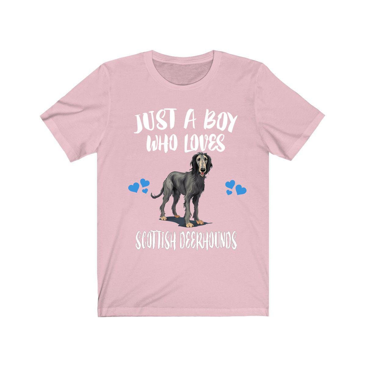 Just A Boy Who Loves Deerhounds Dog Shirt, Dog Lover Shirt, Deerhound Dog, Animal Toddler Infant Kids Gift T-Shirt Image 4