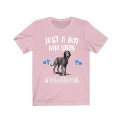 Just a boy who loves deerhounds Scottish royal sighthound dog tee