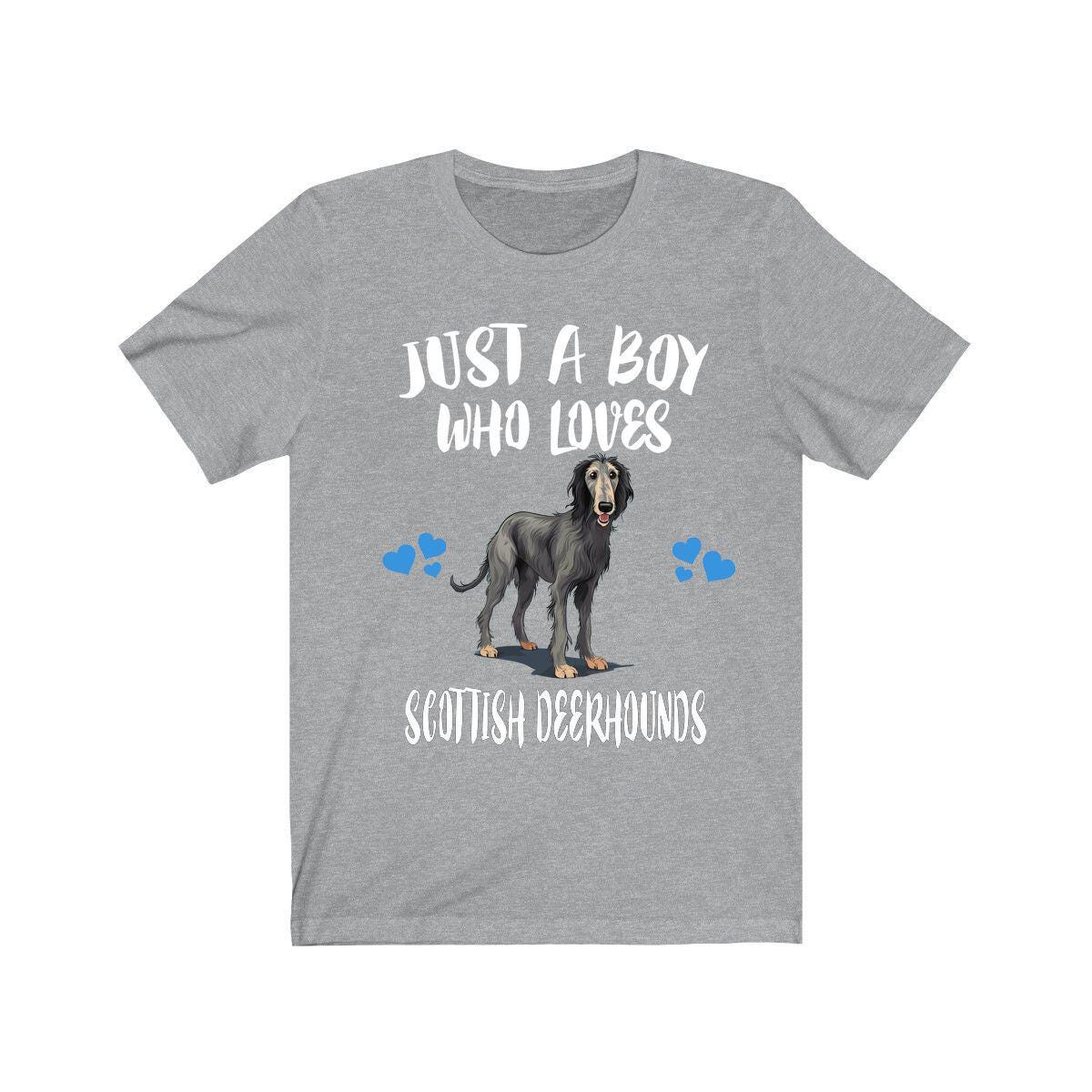 Just A Boy Who Loves Deerhounds Dog Shirt, Dog Lover Shirt, Deerhound Dog, Animal Toddler Infant Kids Gift T-Shirt Image 1