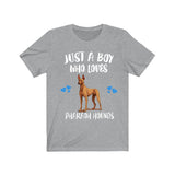 Just A Boy Who Loves Pharaoh Hounds Shirt, Dog Lover Shirt, Pharaoh Hound Dog, Animal Toddler Infant Kids Gift T-Shirt Image 1