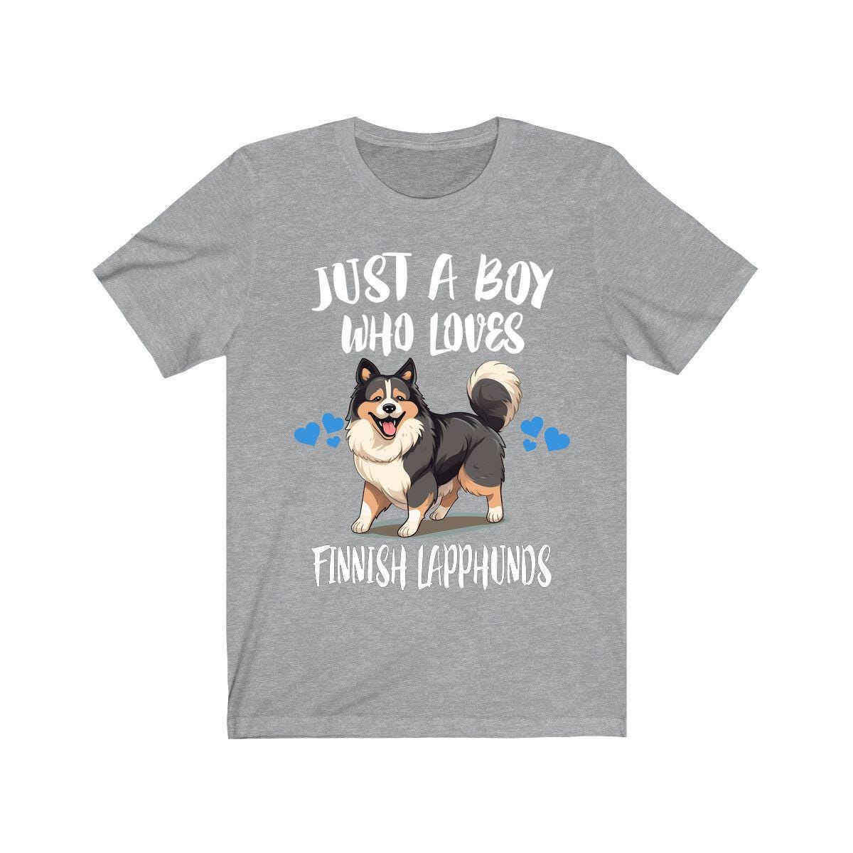 Just A Boy Who Loves Finnish Lapphunds Shirt, Dog Lover Shirt, Finnish Lapphund Dog, Animal Toddler Infant Kids Gift T-Shirt Image 3