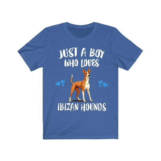 Just a boy who loves Ibizan hounds Mediterranean ancient sighthound tee