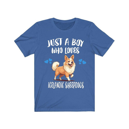 Just a boy who loves Icelandic sheepdogs Viking Nordic herding dog tee