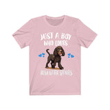 Just A Boy Who Loves Irish Water Spaniels Shirt, Dog Lover Shirt, Irish Water Spaniel Dog, Animal Toddler Infant Kids Gift T-Shirt Image 4