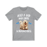 Just A Boy Who Loves Komondors Shirt, Dog Lover Shirt, Komondor Dog, Animal Toddler Infant Kids Gift T-Shirt Image 3