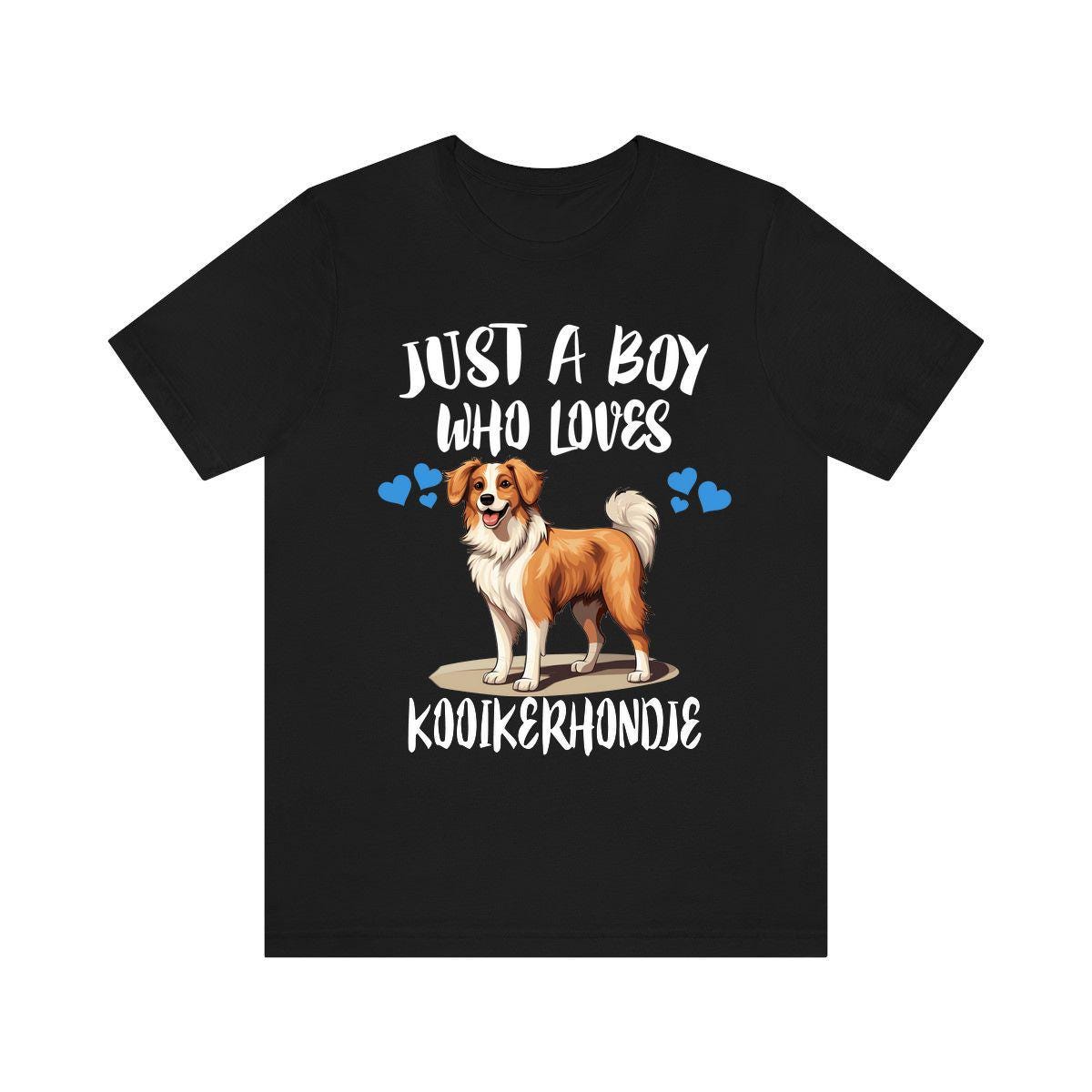 Just A Boy Who Loves Kooikerhondje Dogs Shirt, Dog Lover Shirt, Kooikerhondje Dog, Animal Toddler Infant Kids Gift T-Shirt Image 1