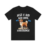 Just A Boy Who Loves Kooikerhondje Dogs Shirt, Dog Lover Shirt, Kooikerhondje Dog, Animal Toddler Infant Kids Gift T-Shirt Image 1