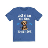 Just A Boy Who Loves Lowchens Dogs Shirt, Dog Lover Shirt, Lowchen Dog, Animal Toddler Infant Kids Gift T-Shirt Image 3
