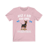Just A Boy Who Loves Manchester Terriers Shirt, Dog Lover Shirt, Manchester Terrier Dog, Animal Toddler Infant Kids Gift T-Shirt Image 4