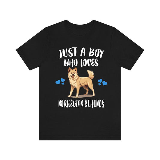 Norwegian Buhund T-Shirt for Boys - norwegian buhund print design