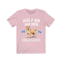 Norwegian Buhund T-Shirt for Boys - norwegian buhund print design