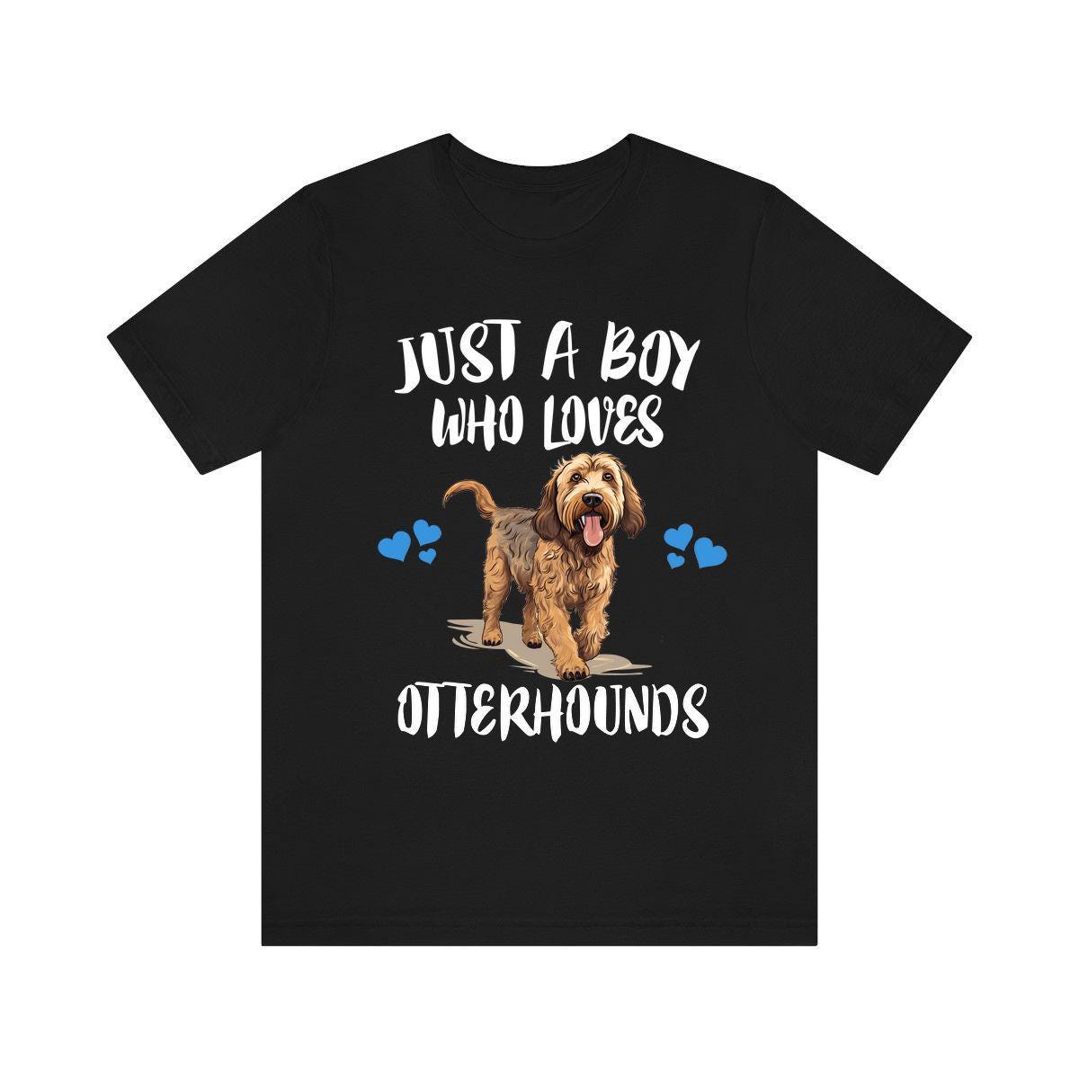 Just A Boy Who Loves Otterhounds Dogs Shirt, Dog Lover Shirt, Otterhound Dog, Animal Toddler Infant Kids Gift T-Shirt Image 1