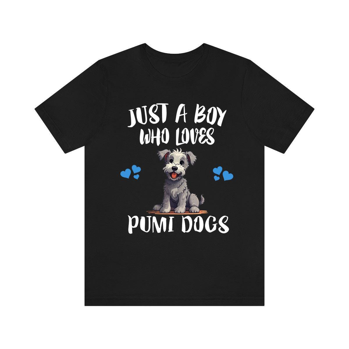 Just A Boy Who Loves Pumi Dogs Shirt, Dog Lover Shirt, Pumi Dog, Animal Toddler Infant Kids Gift T-Shirt Image 2