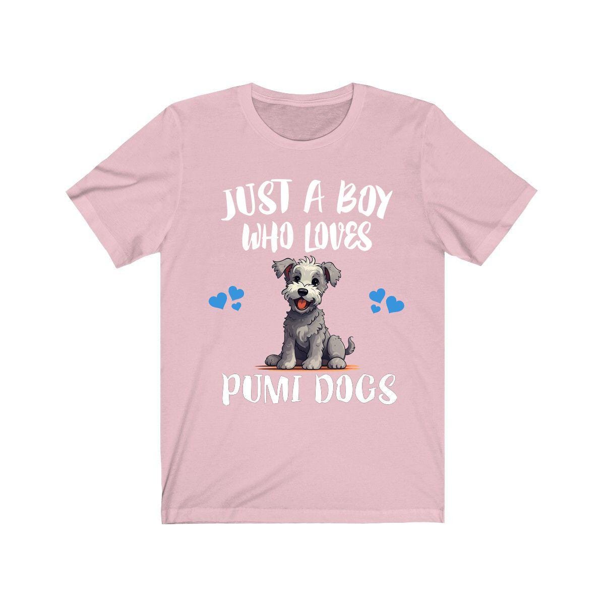 Just A Boy Who Loves Pumi Dogs Shirt, Dog Lover Shirt, Pumi Dog, Animal Toddler Infant Kids Gift T-Shirt Image 4