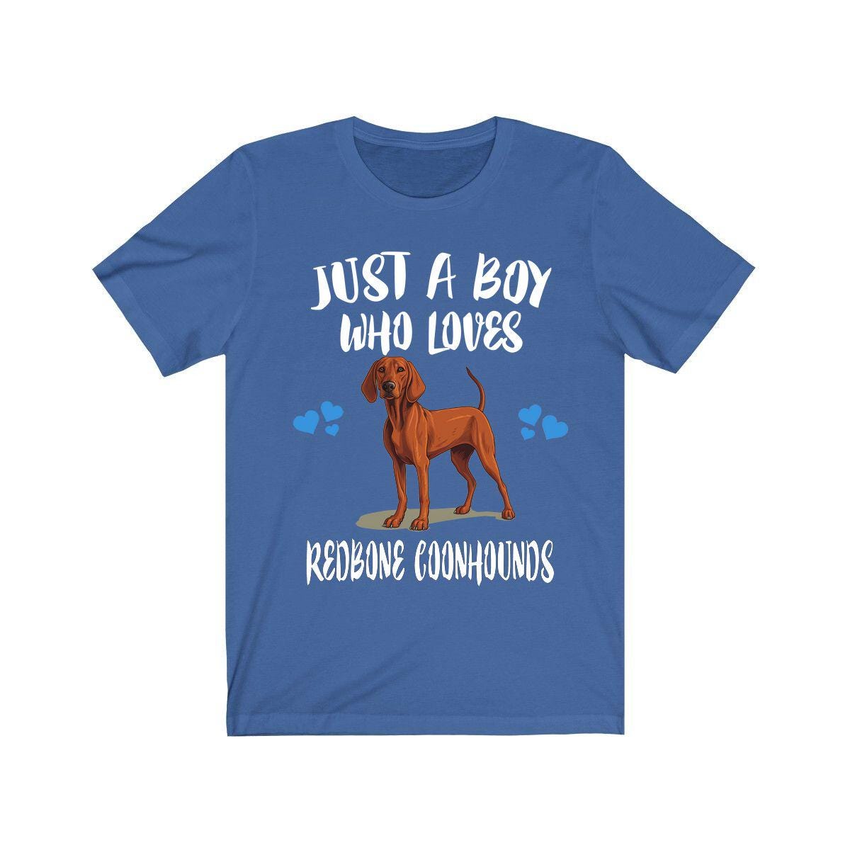 Just A Boy Who Loves Redbone Coonhounds Dogs Shirt, Dog Lover Shirt, Redbone Coonhound Dog, Animal Toddler Infant Kids Gift T-Shirt Image 2