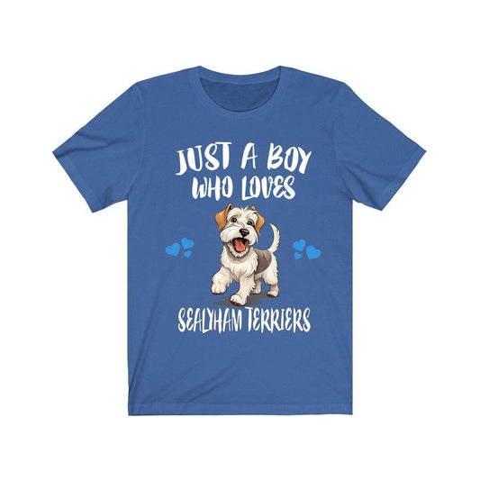 Sealyham Terrier T-Shirt for Boys - sealyham terrier print design