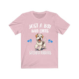 Just A Boy Who Loves Sealyham Terriers Dogs Shirt, Dog Lover Shirt, Sealyham Terrier Dog, Animal Toddler Infant Kids Gift T-Shirt Image 4