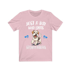 Sealyham Terrier T-Shirt for Boys - sealyham terrier print design