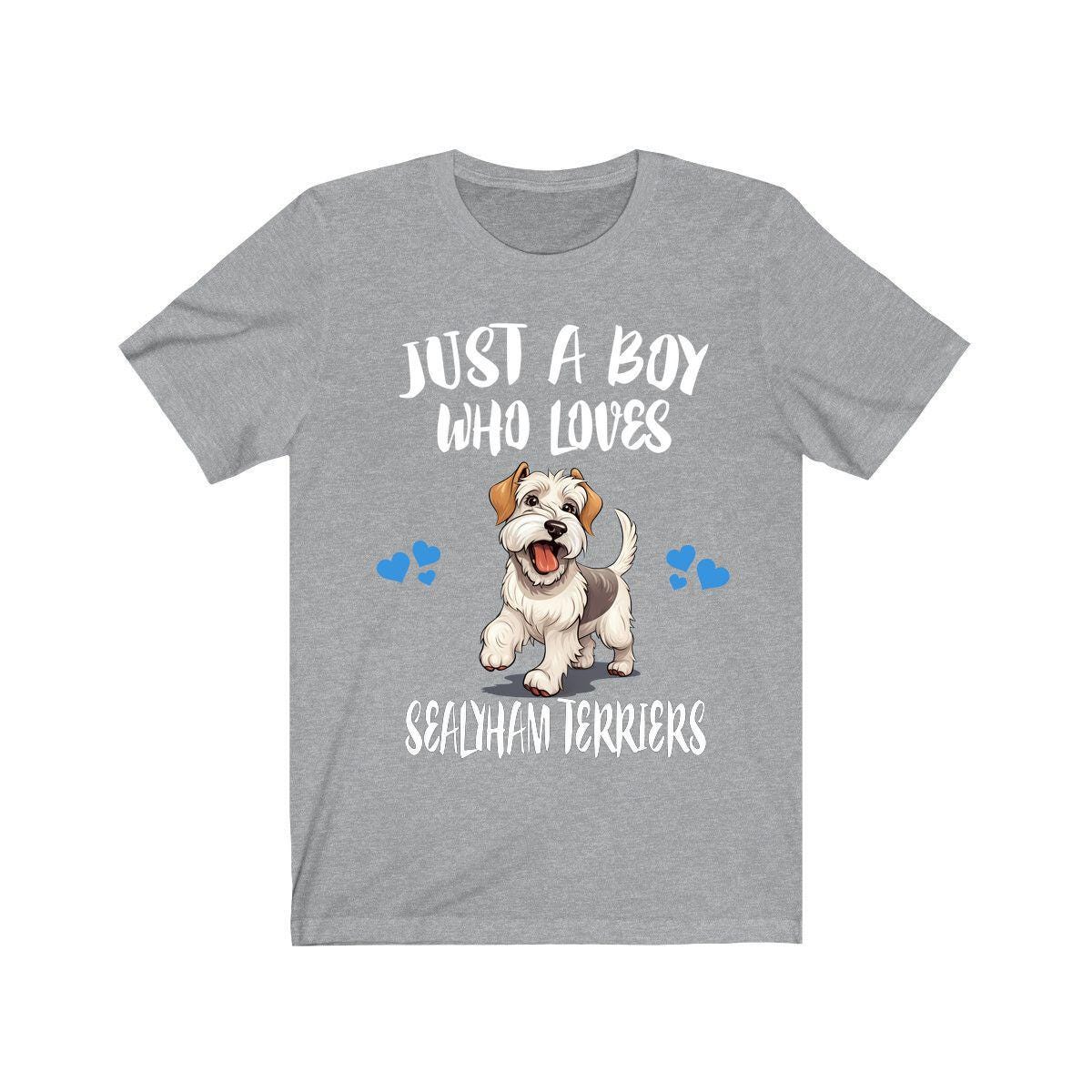 Just A Boy Who Loves Sealyham Terriers Dogs Shirt, Dog Lover Shirt, Sealyham Terrier Dog, Animal Toddler Infant Kids Gift T-Shirt Image 3