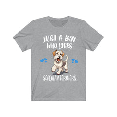 Sealyham Terrier T-Shirt for Boys - sealyham terrier print design