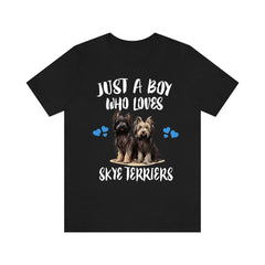 Skye Terrier T-Shirt for Boys - skye terrier print design
