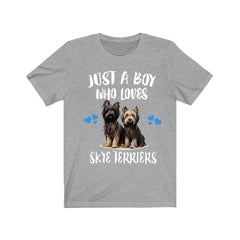 Skye Terrier T-Shirt for Boys - skye terrier print design