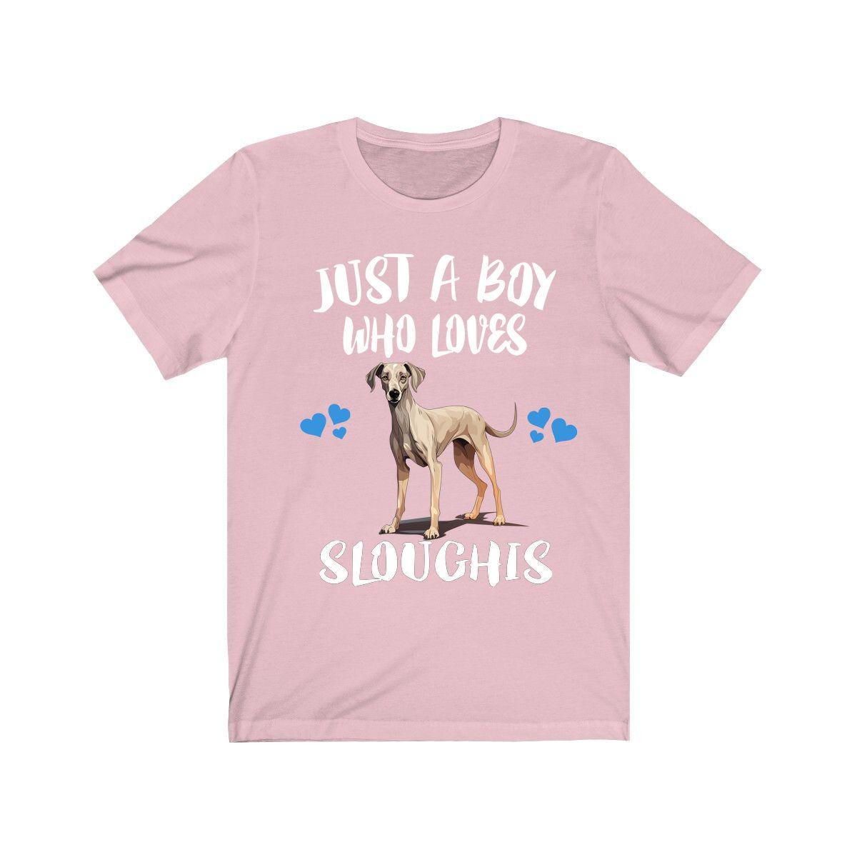 Just A Boy Who Loves Sloughis Dogs Shirt, Dog Lover Shirt, Sloughi Dog, Animal Toddler Infant Kids Gift T-Shirt Image 4