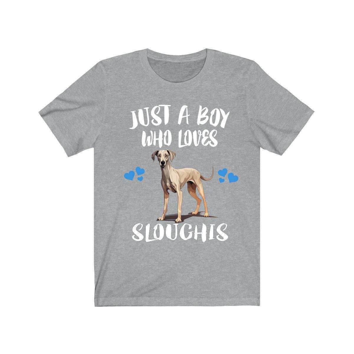 Just A Boy Who Loves Sloughis Dogs Shirt, Dog Lover Shirt, Sloughi Dog, Animal Toddler Infant Kids Gift T-Shirt Image 3