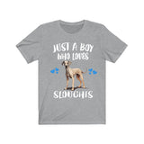 Just A Boy Who Loves Sloughis Dogs Shirt, Dog Lover Shirt, Sloughi Dog, Animal Toddler Infant Kids Gift T-Shirt Image 3
