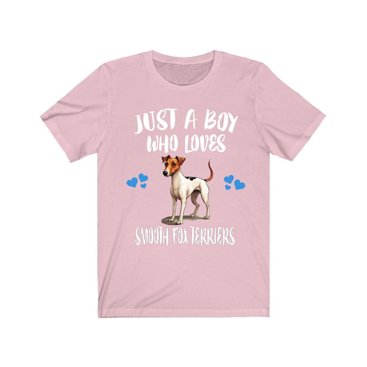 Just A Boy Who Loves Smooth Fox Terriers Dogs Shirt, Dog Lover Shirt, Smooth Fox Terrier Dog, Animal Toddler Infant Kids Gift T-Shirt Image 4