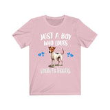 Just A Boy Who Loves Smooth Fox Terriers Dogs Shirt, Dog Lover Shirt, Smooth Fox Terrier Dog, Animal Toddler Infant Kids Gift T-Shirt Image 4