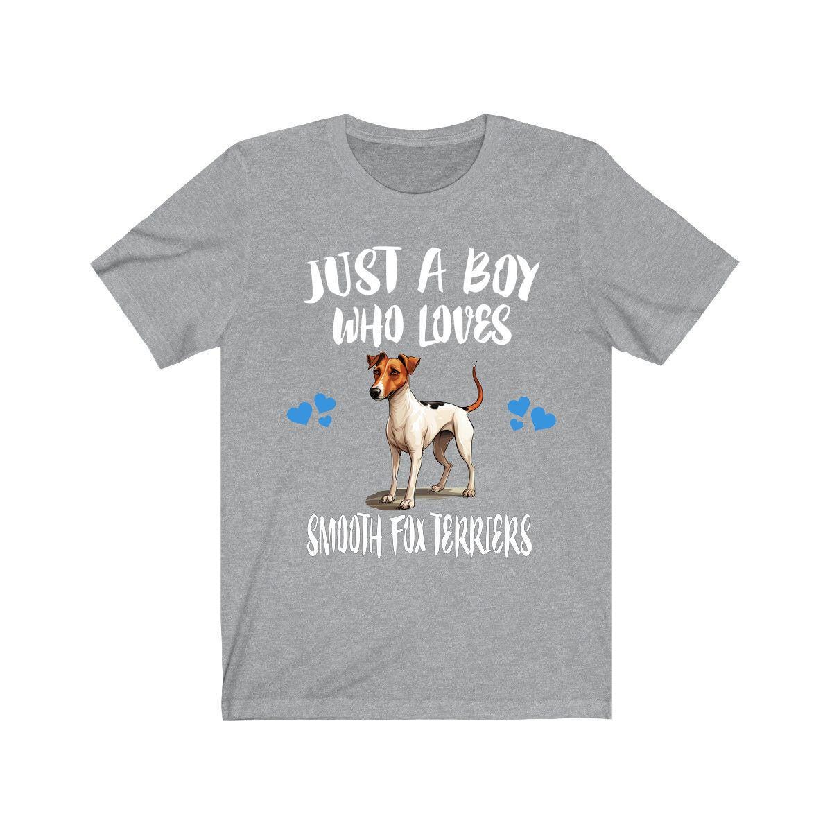Just A Boy Who Loves Smooth Fox Terriers Dogs Shirt, Dog Lover Shirt, Smooth Fox Terrier Dog, Animal Toddler Infant Kids Gift T-Shirt Image 3
