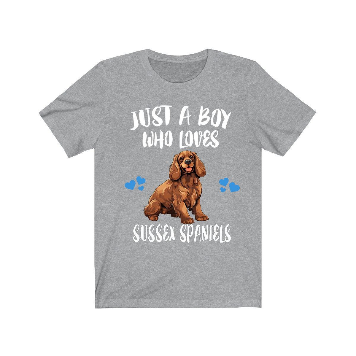 Just A Boy Who Loves Sussex Spaniel Dogs Shirt, Dog Lover Shirt, Sussex Spaniel Dog, Animal Toddler Infant Kids Gift T-Shirt Image 3