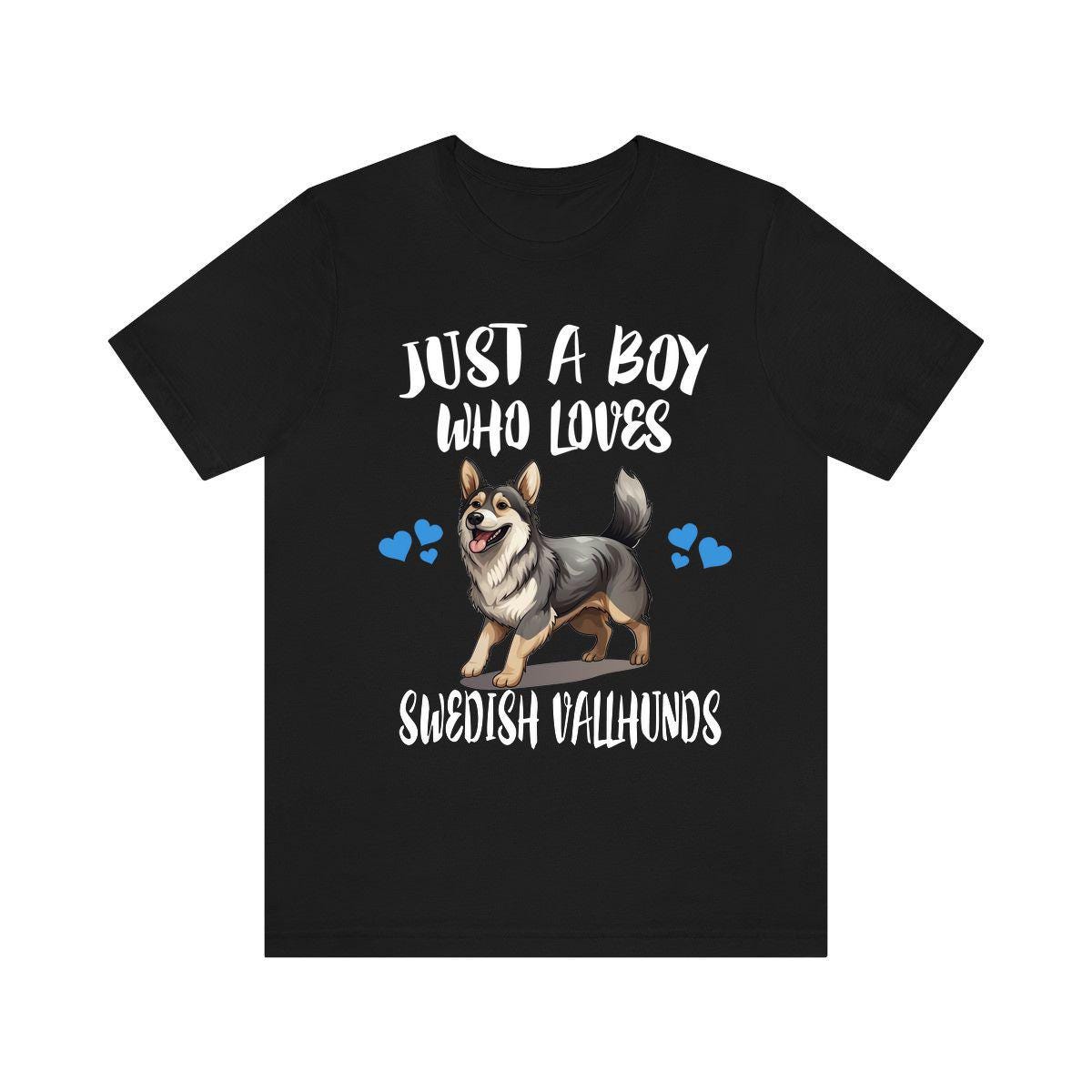 Just A Boy Who Loves Swedish Vallhunds Dogs Shirt, Dog Lover Shirt, Swedish Vallhund Dog, Animal Toddler Infant Kids Gift T-Shirt Image 2