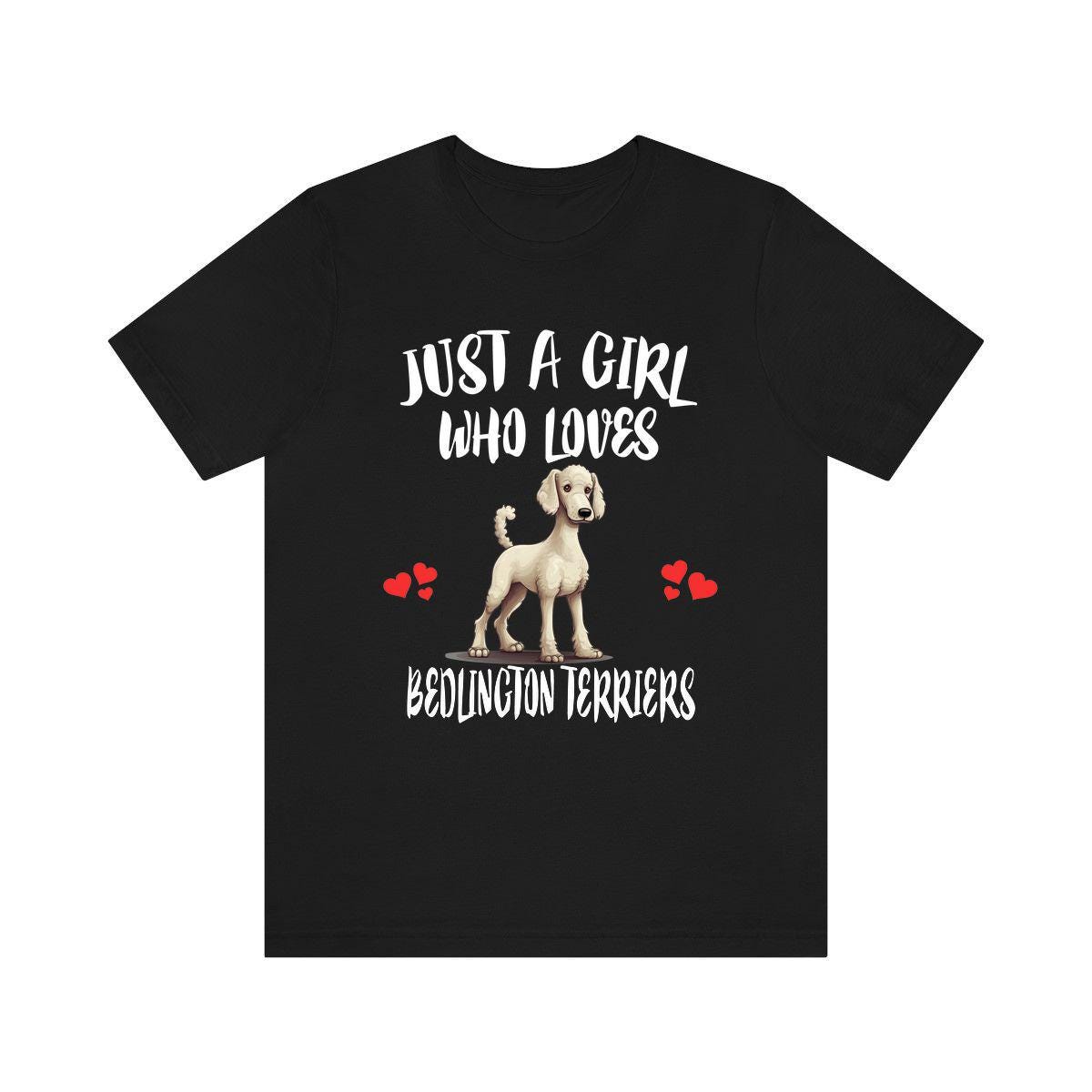 Just A Girl Who Loves Bedlington Terriers Shirt, Dog Lover Shirt, Bedlington Terrier Dog, Animal Toddler Infant Kids Gift T-Shirt Image 1